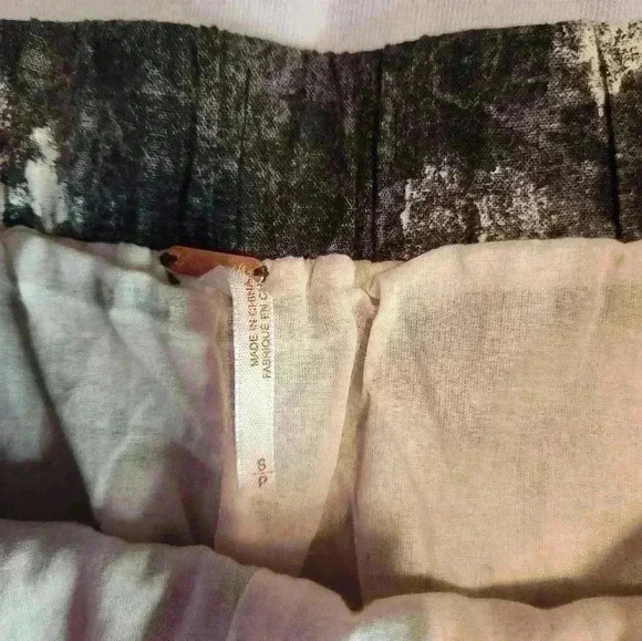 NWT Free People tye dye shorts black and white size Small - Picture 2 of 4